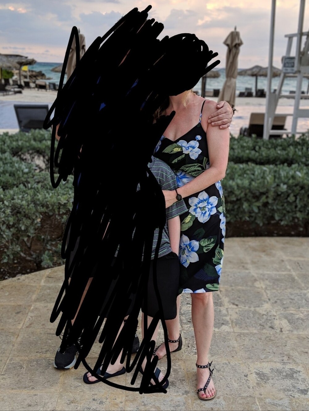 Black Flowered Dress